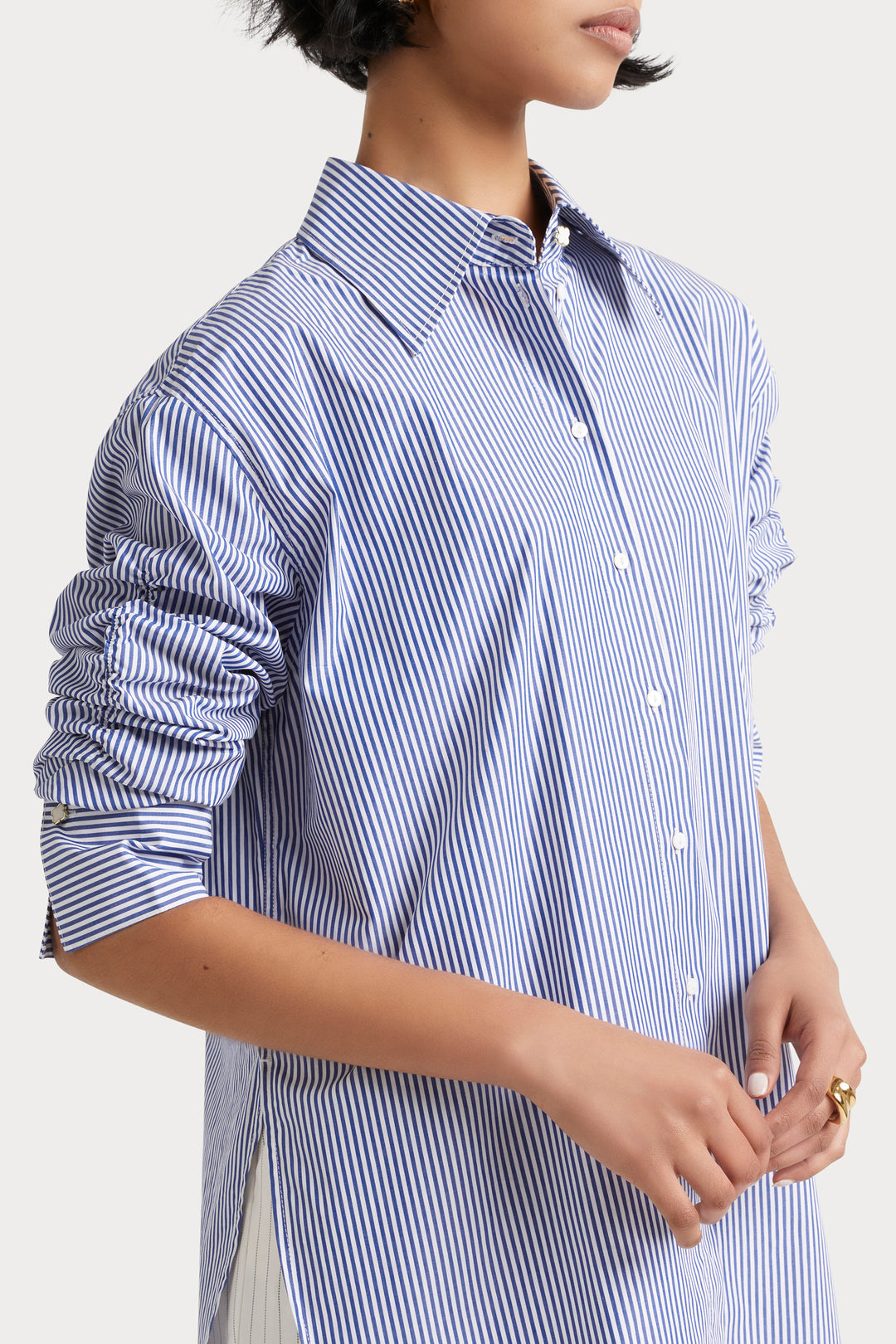 Husk Luca shirt - Blue white