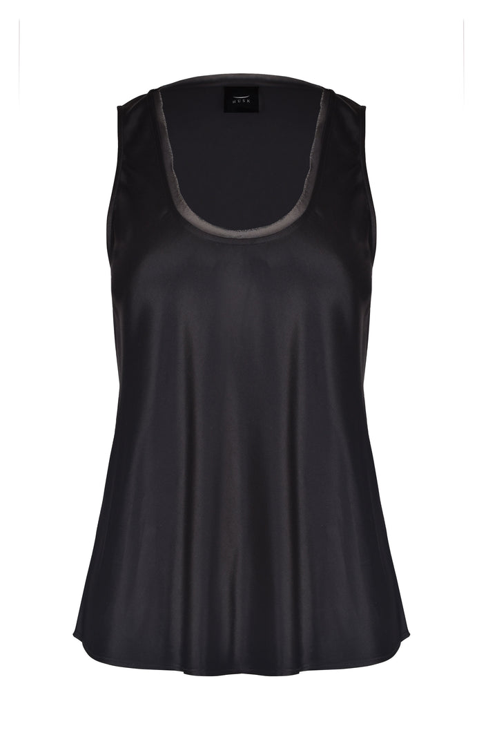 Husk Satin cami - Black