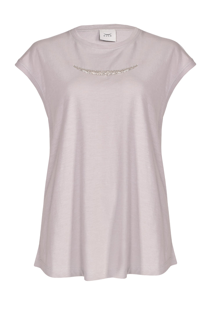 Husk Beaded Tee - Putty