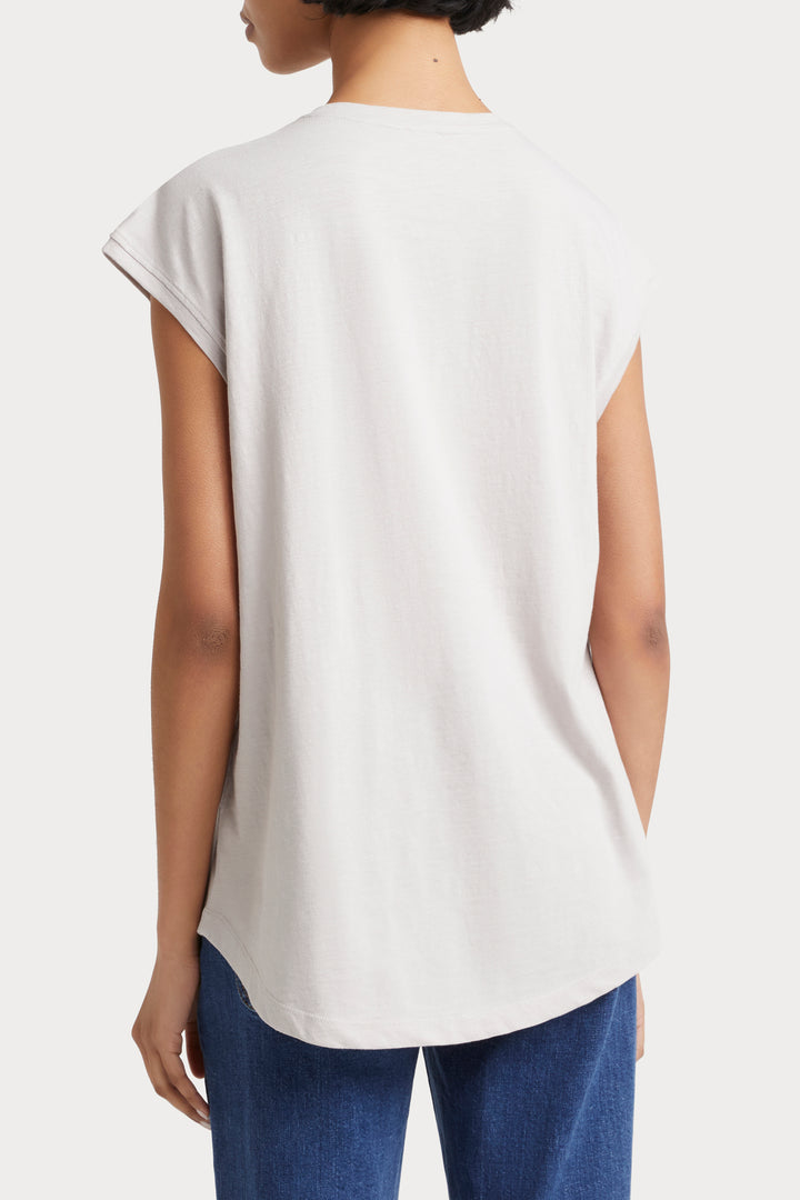 Husk Beaded Tee - Putty