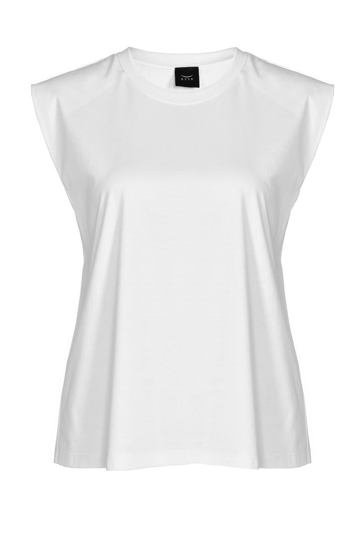 Husk Tailored tank - White