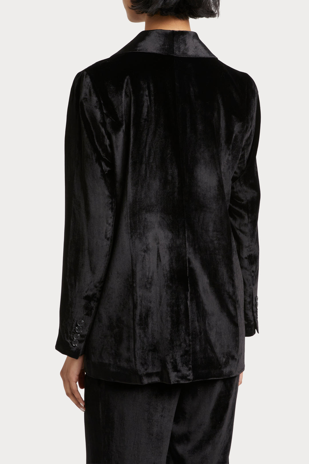 Husk Velvet Blazer - Black