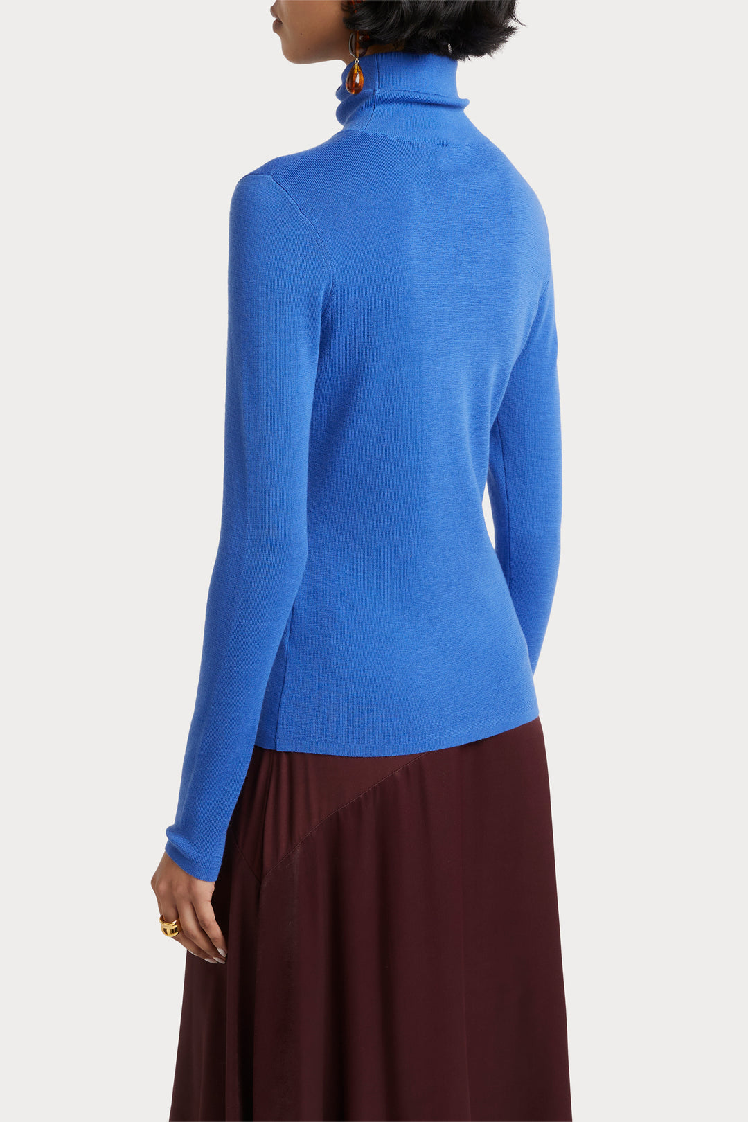 Husk Roll Neck - Cobalt