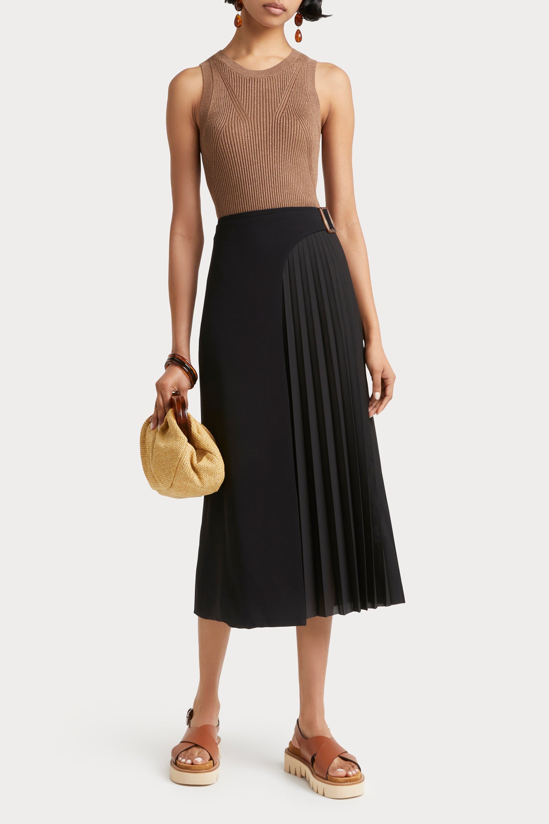 スカート THE NEWHOUSE ZENITA JUMPER SKIRT black THE NEWHOUSE ZENITA JUMPER SKIRT black