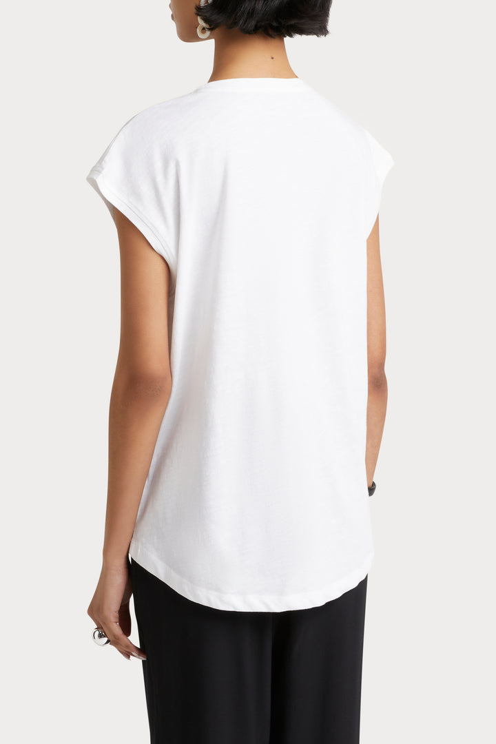 Husk Muscle tee - White