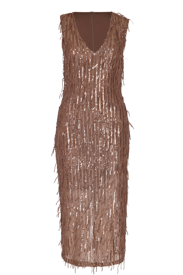 Husk Helena dress - Bronze