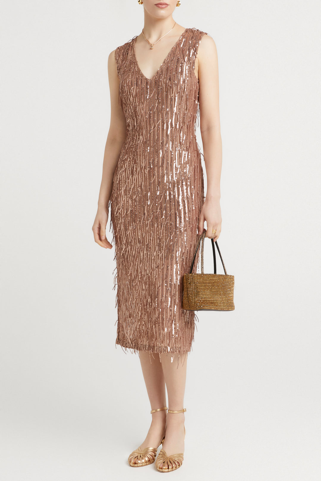 Husk Helena dress - Bronze