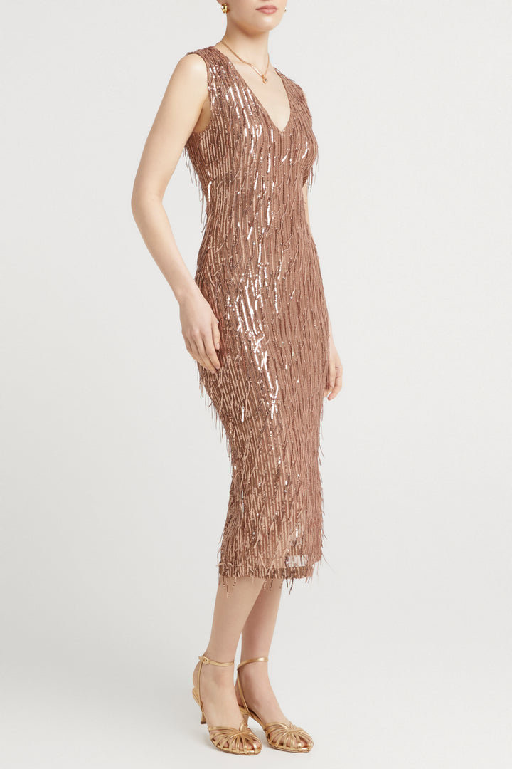 Husk Helena dress - Bronze