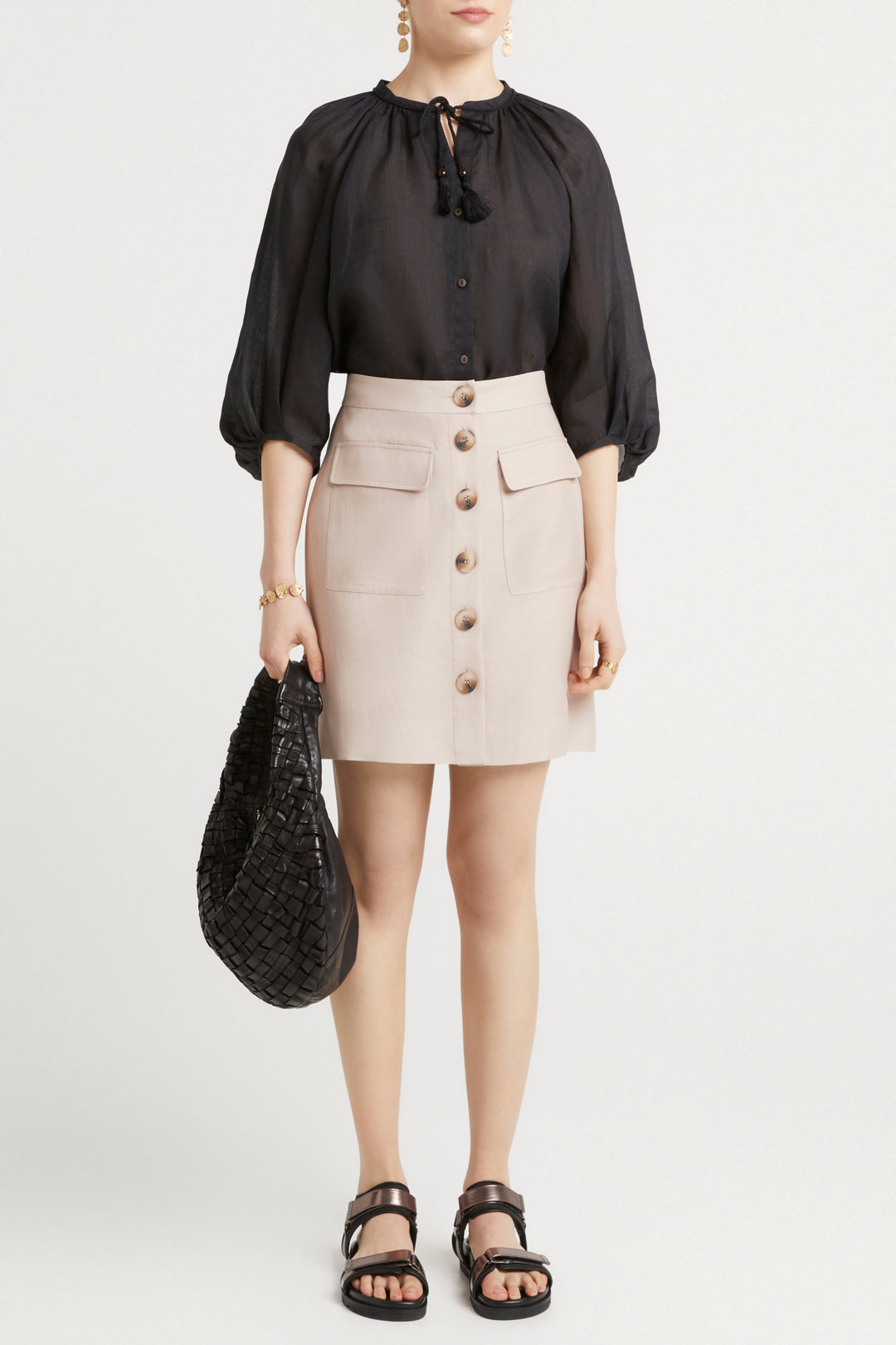 Husk Aimee skirt - Stone