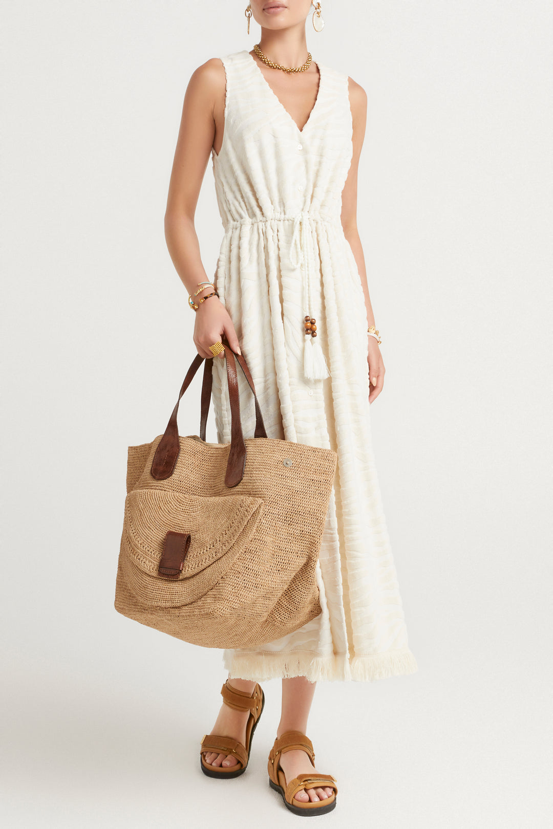 Husk Apollo dress - Cream