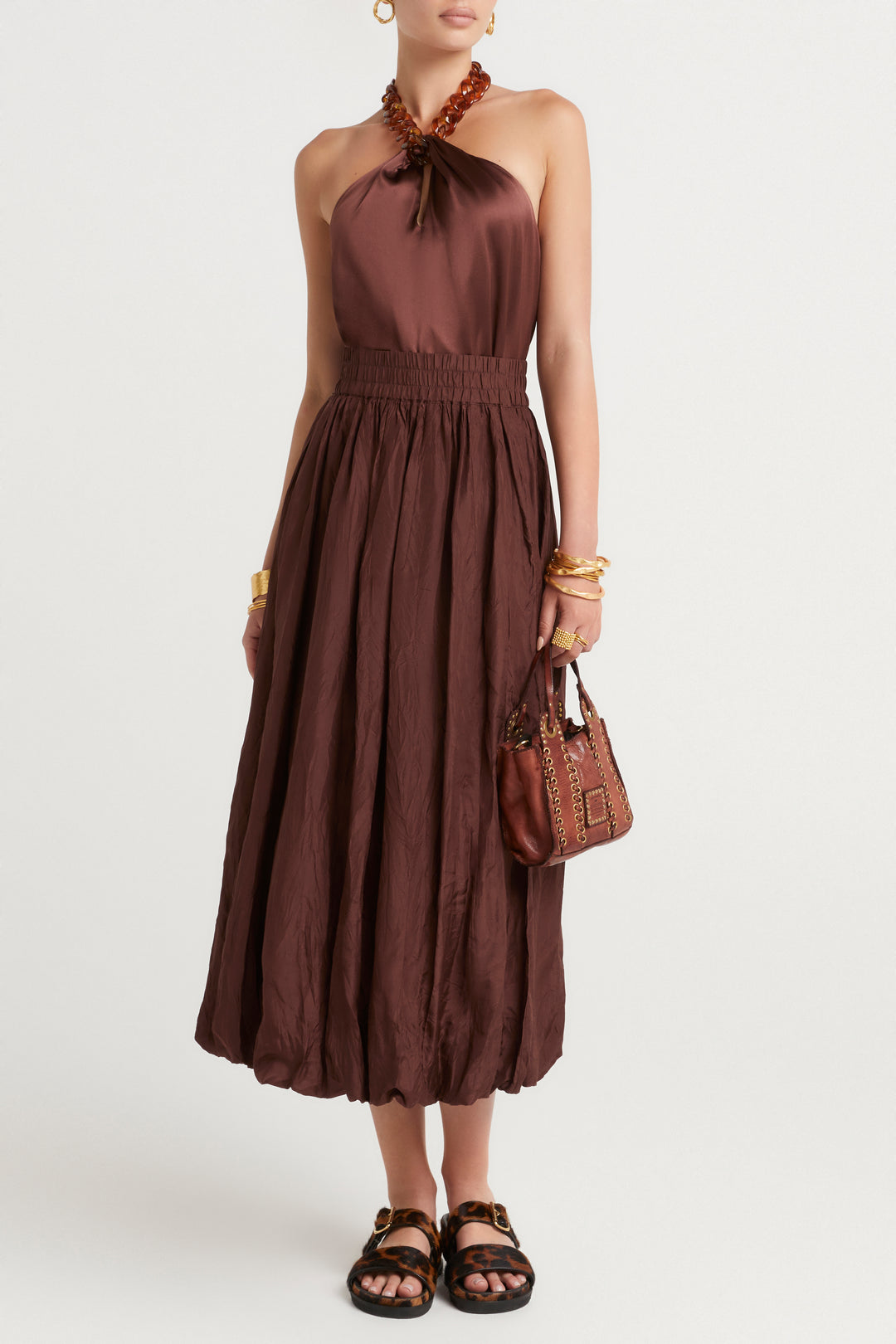 Husk Hydra skirt - Chestnut