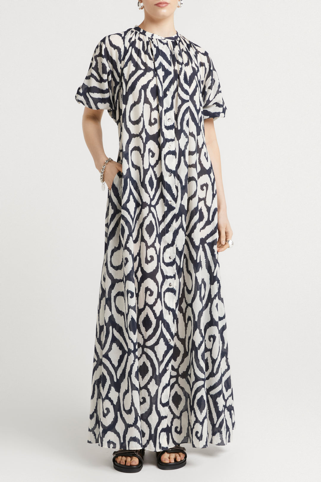 Husk Jade kaftan - Print