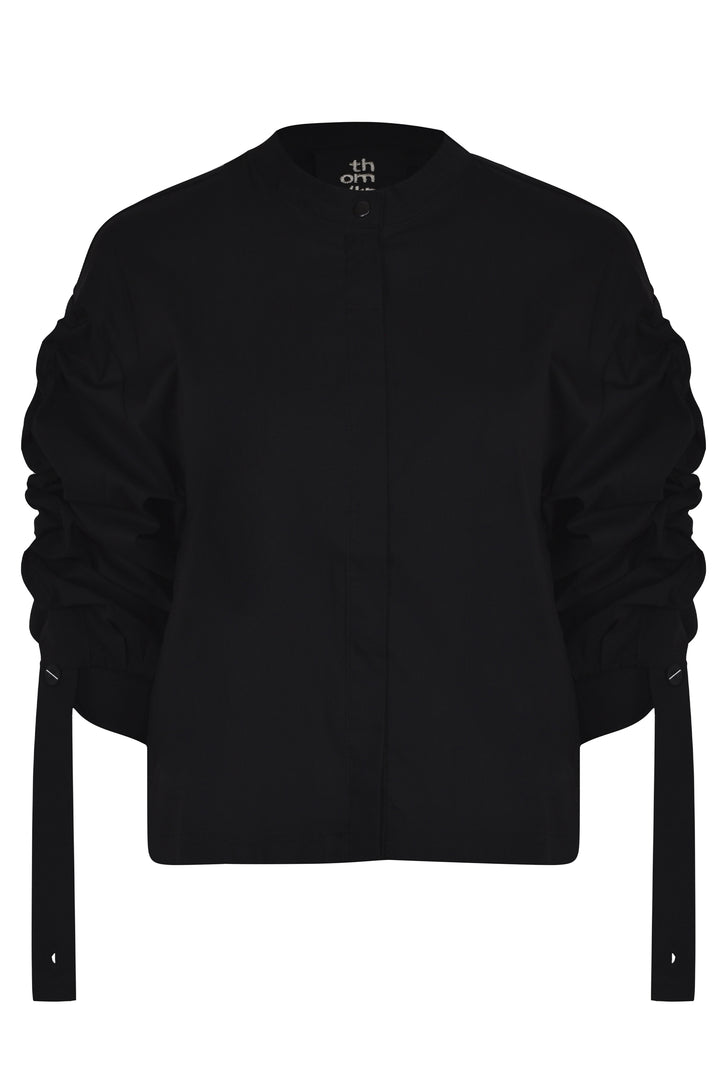 Thom Krom Rouched Shirt - Black