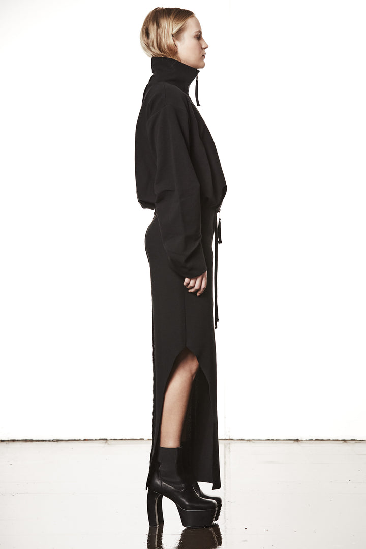 Thom Krom High Neck Bomber - Black