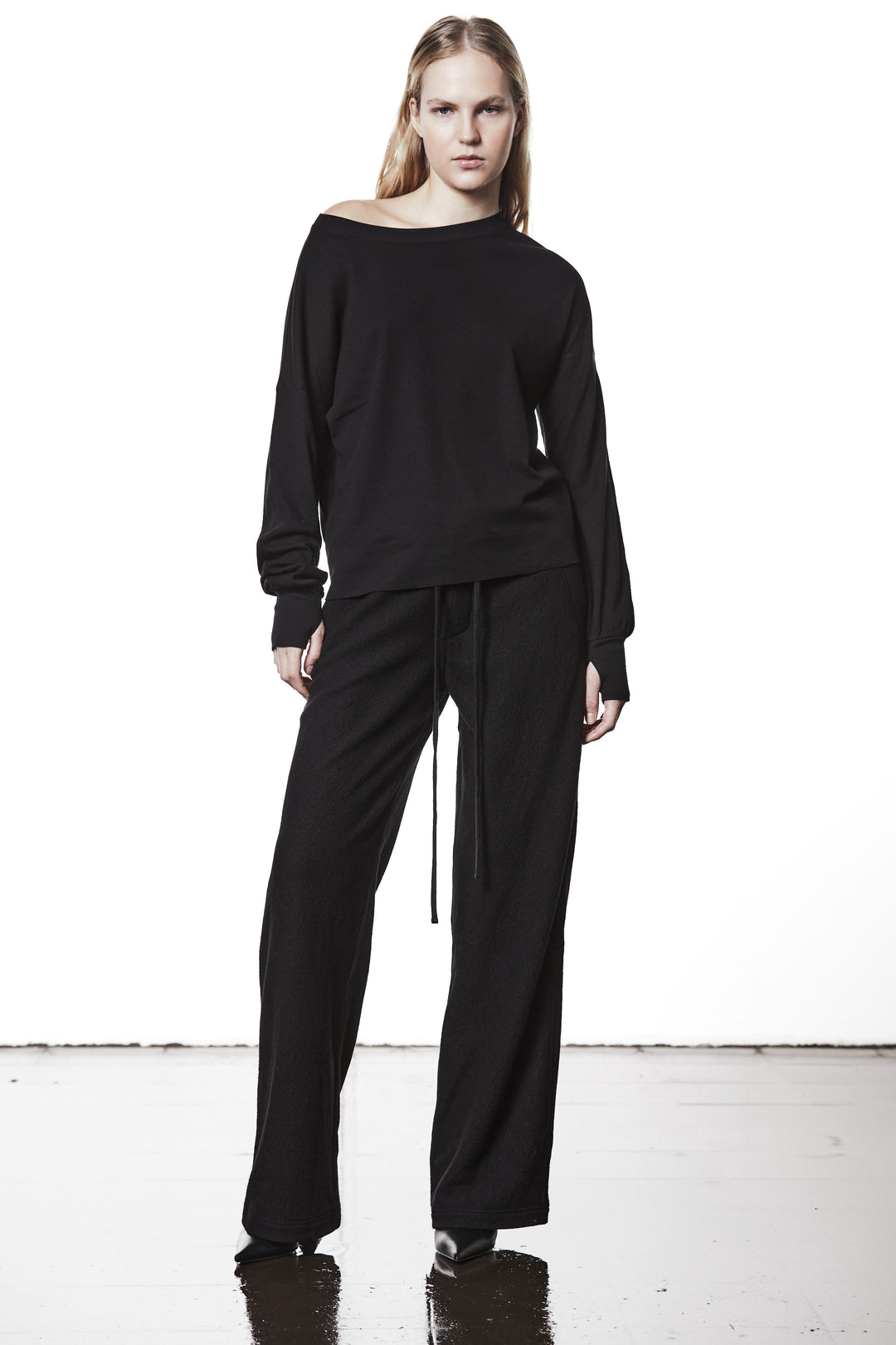 Thom Krom Logo Longsleeve - Black