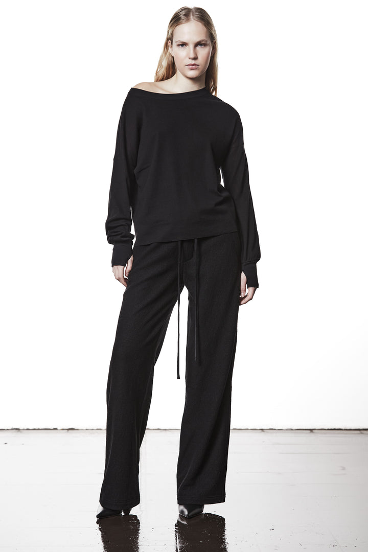 Thom Krom Logo Longsleeve - Black