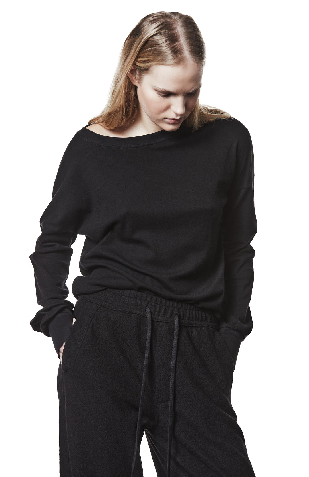 Thom Krom Logo Longsleeve - Black