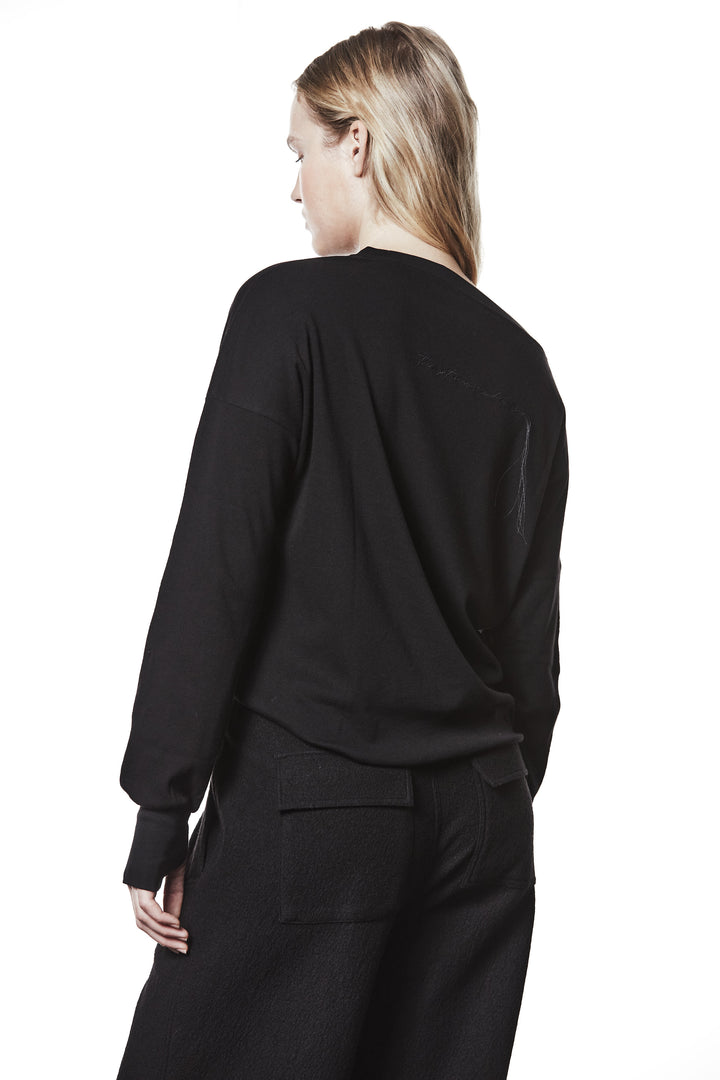 Thom Krom Logo Longsleeve - Black