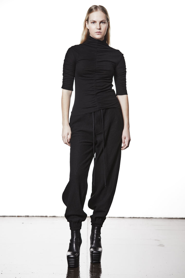 Thom Krom Ruched Top - Black