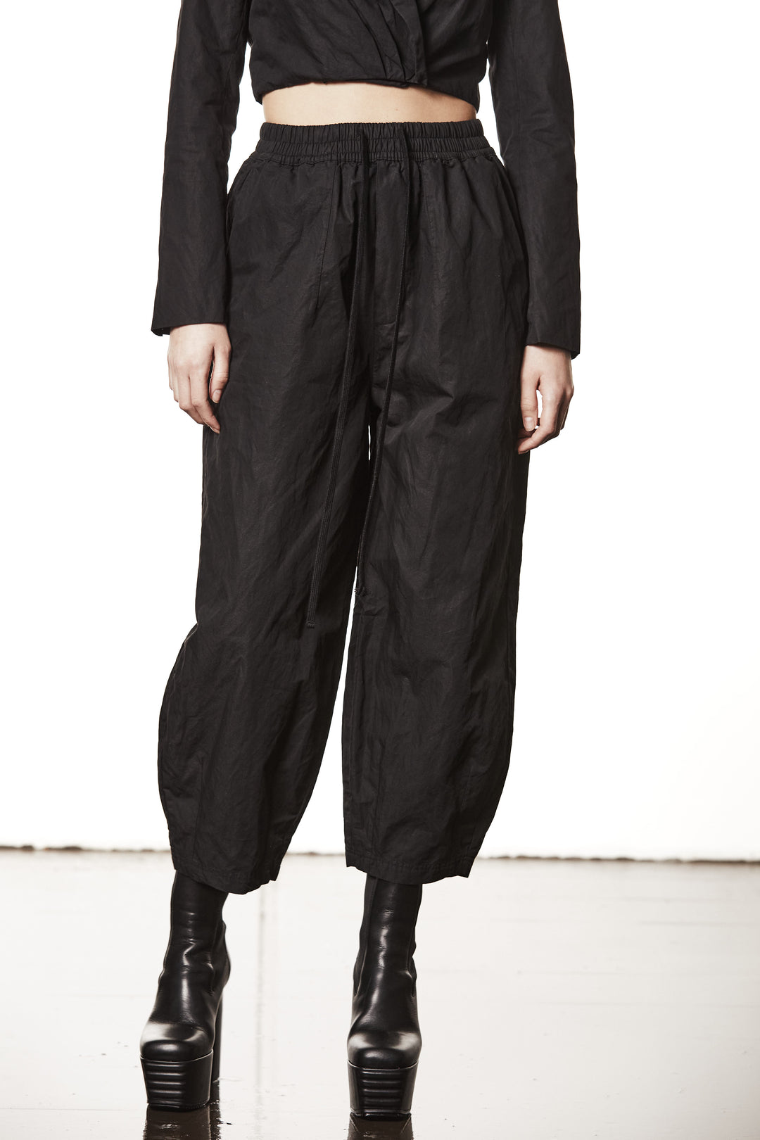 Thom Krom Parachute Pant - Black