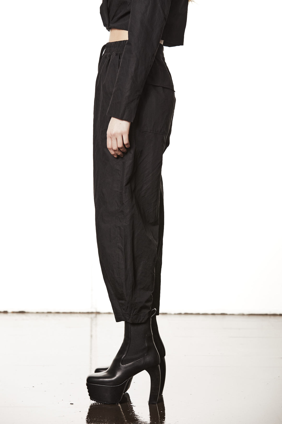 Thom Krom Parachute Pant - Black