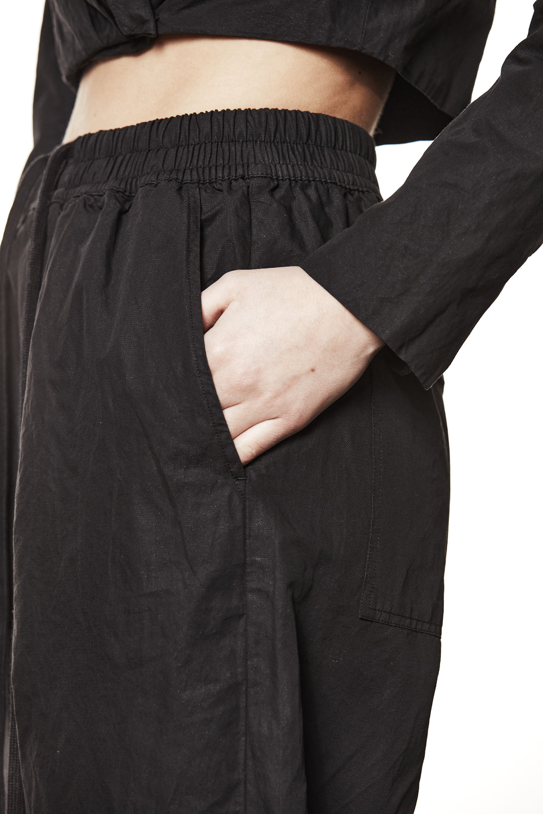 Thom Krom Parachute Pant - Black