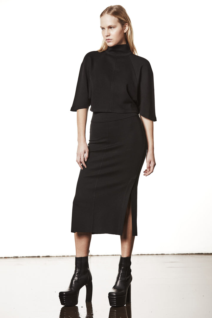 Thom Krom High Neck Top - Black