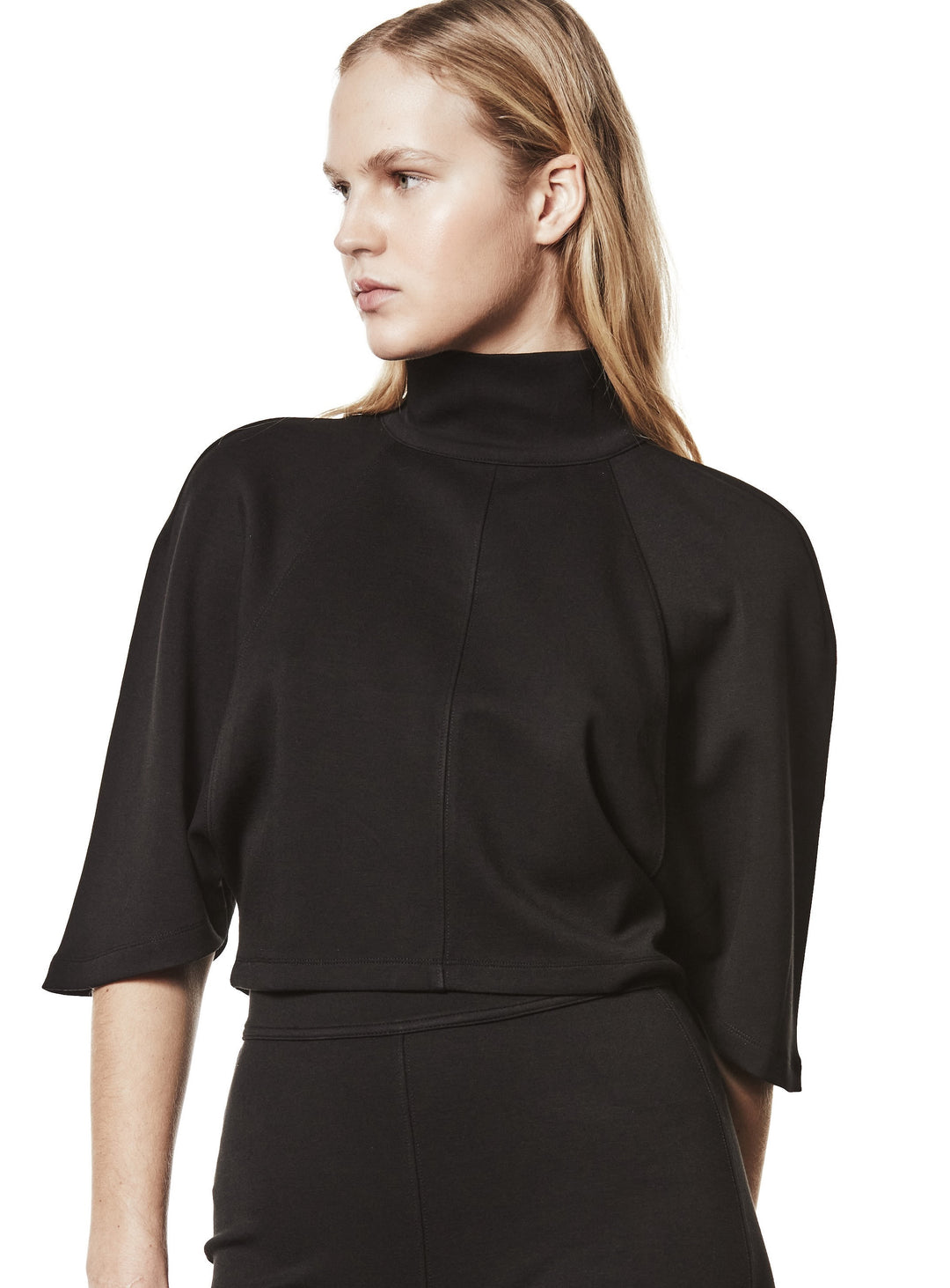 Thom Krom High Neck Top - Black