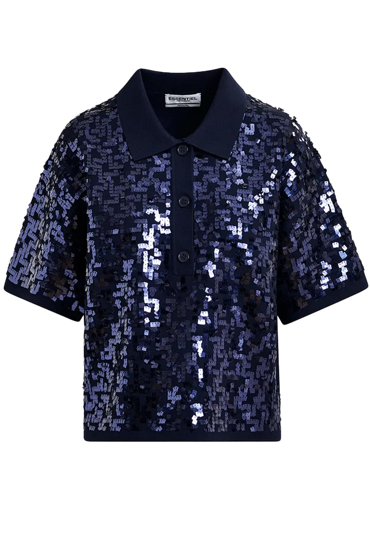 Essentiel Antwerp Glitz Polo - Navy Blue