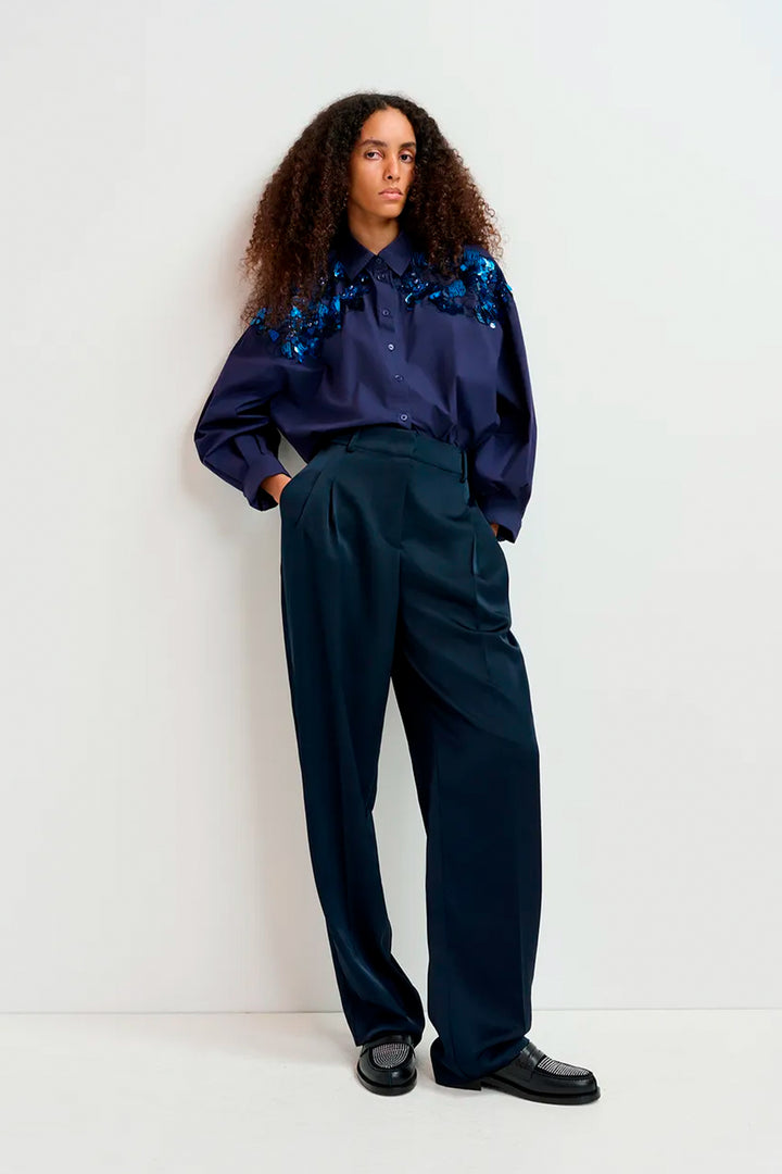 Essentiel Antwerp Gladiolus Pant - Navy Blue