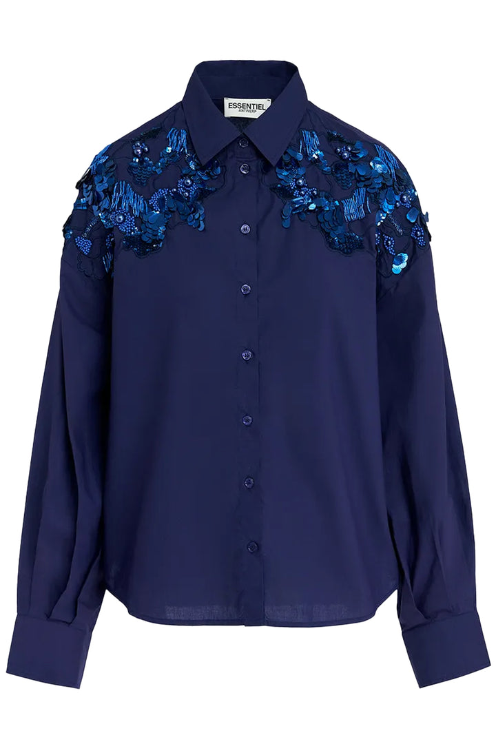 Essentiel Antwerp Gdog Shirt - Navy Blue