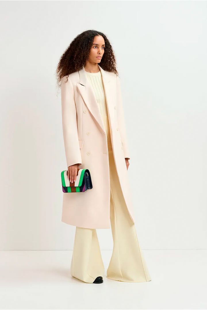 Essentiel Antwerp Gnarly Coat - Off White