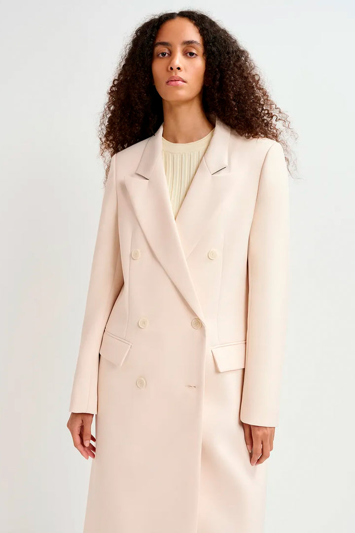 Essentiel Antwerp Gnarly Coat - Off White