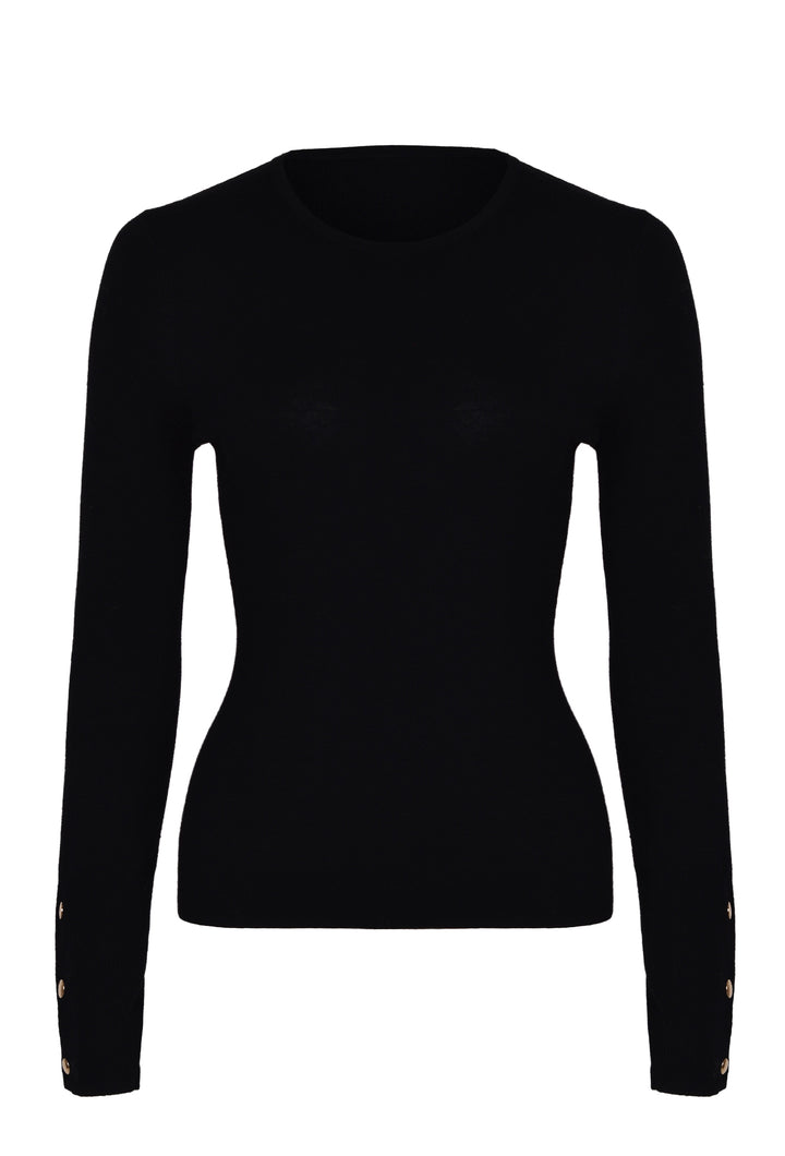 Husk Merino Snap - Black