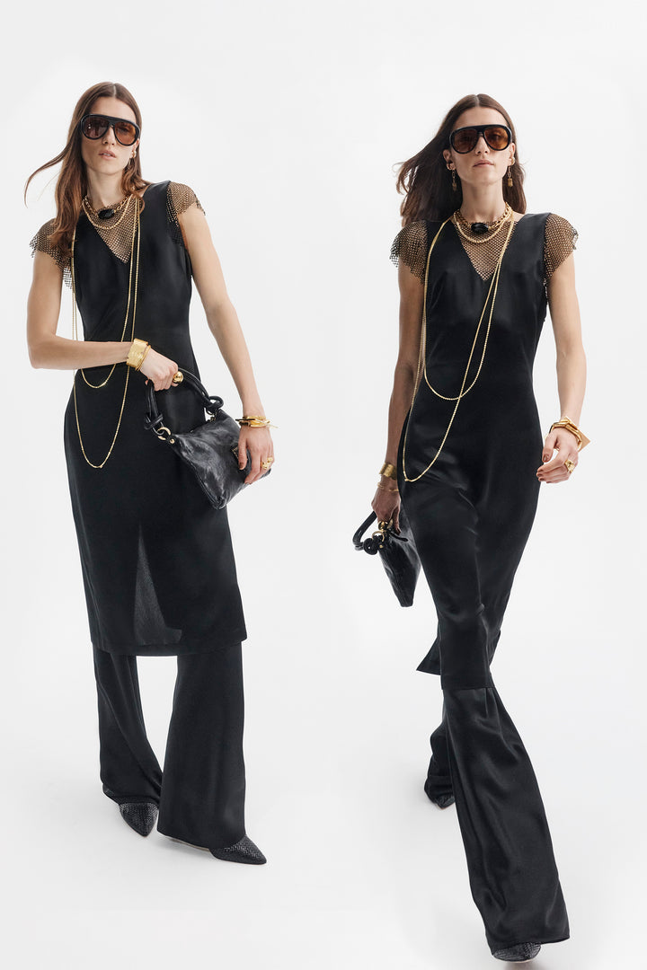 Husk Mimi dress - Black & Gold