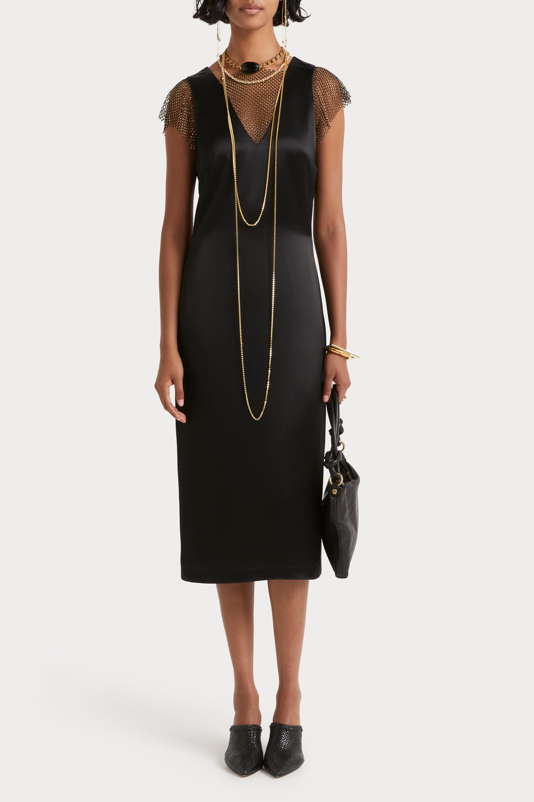 Husk Mimi dress - Black & Gold