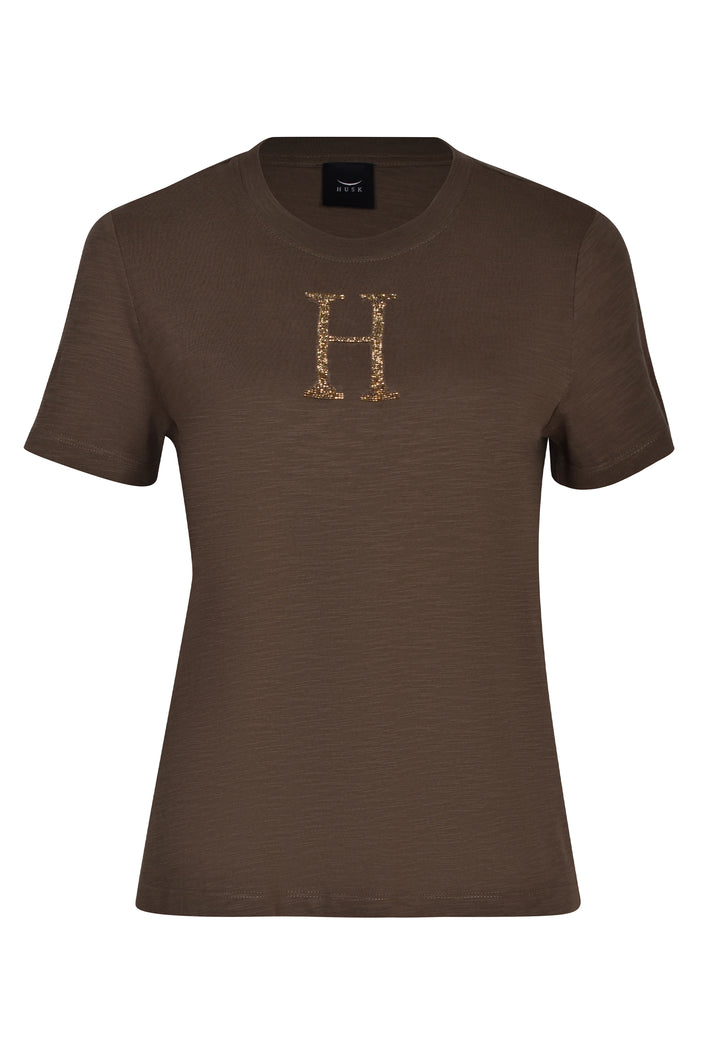 Husk Varsity Tee - Khaki