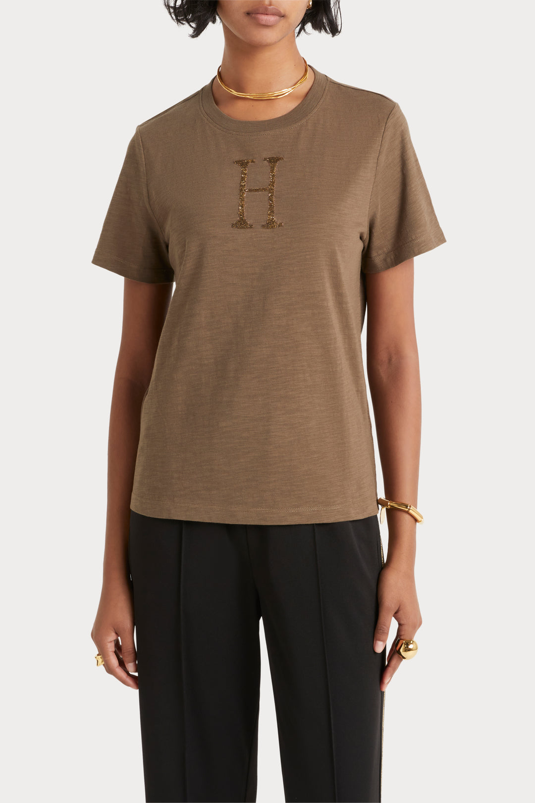 Husk Varsity Tee - Khaki