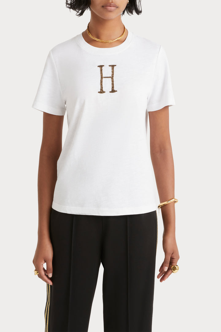 Husk Varsity Tee - White