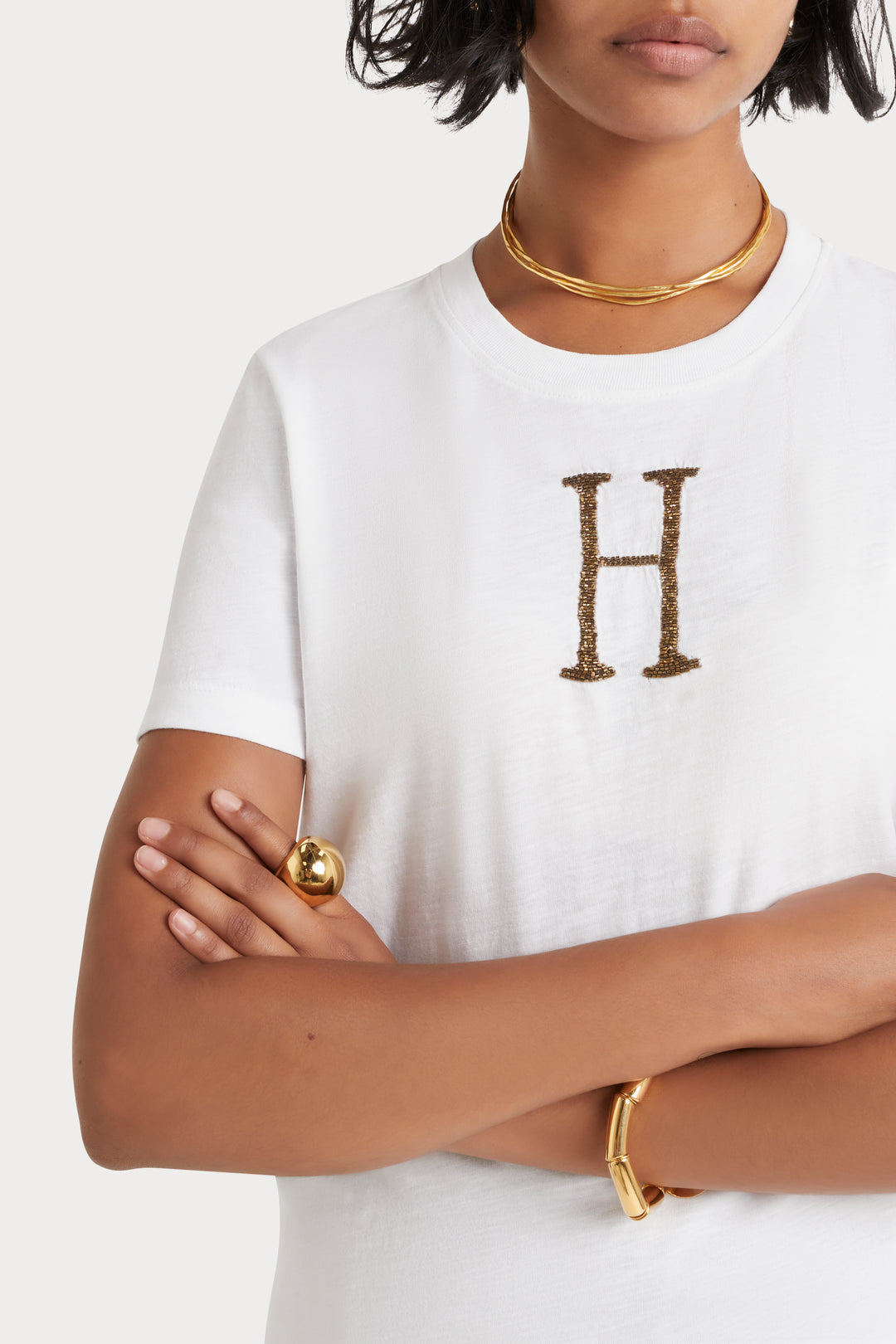 Husk Varsity Tee - White