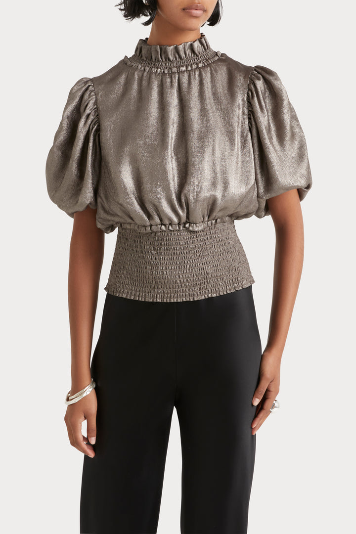 Husk Adina top - Pewter