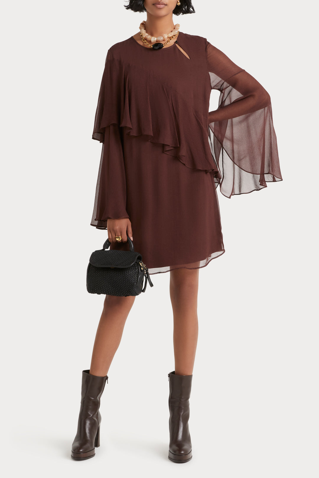 Husk Rita dress - Chestnut