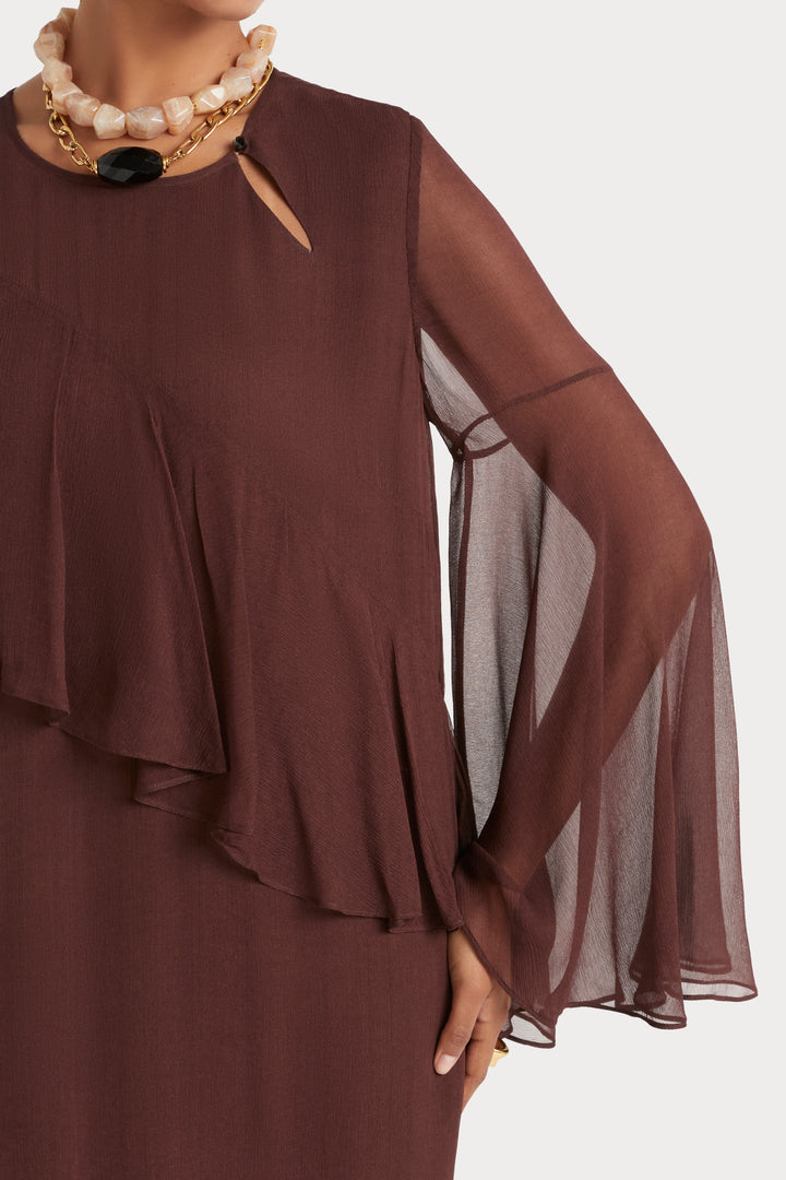 Husk Rita dress - Chestnut