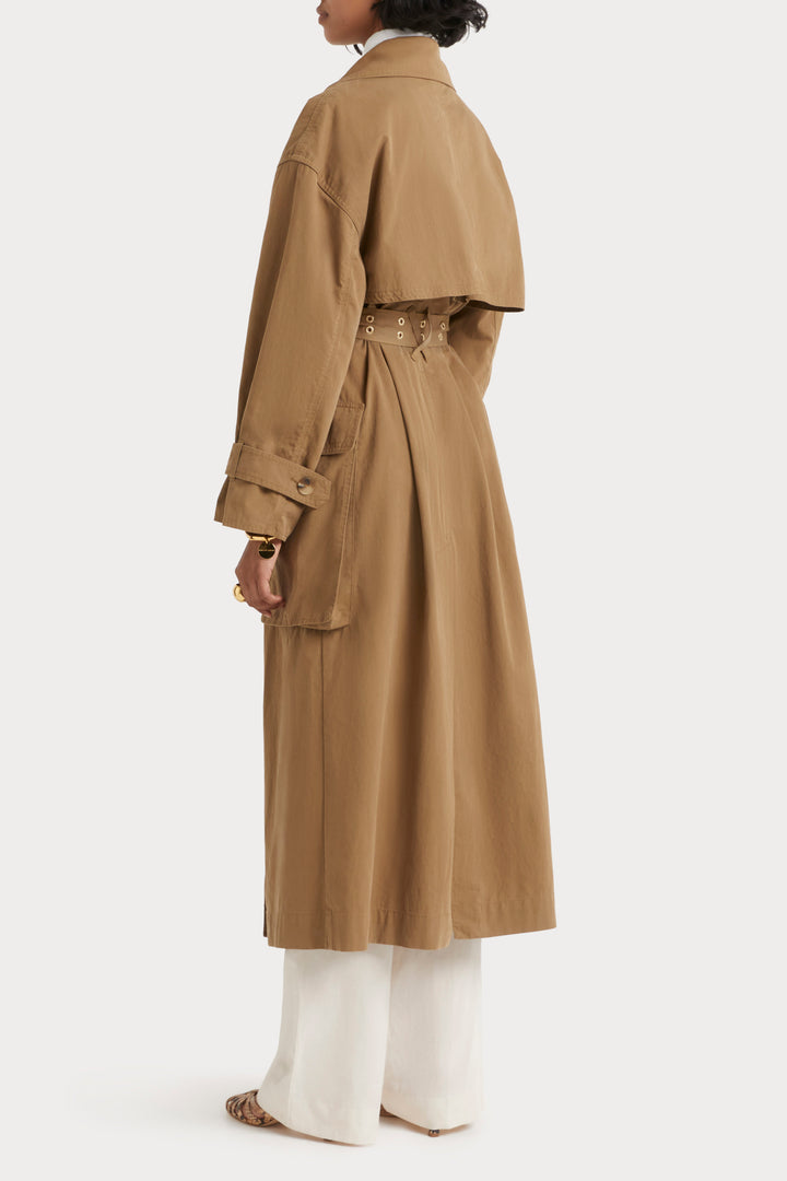 Husk Oversize Trench - Olive