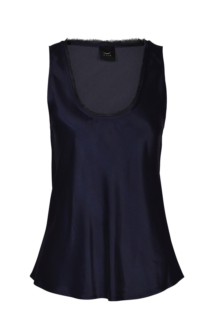 Husk Satin Cami - Navy