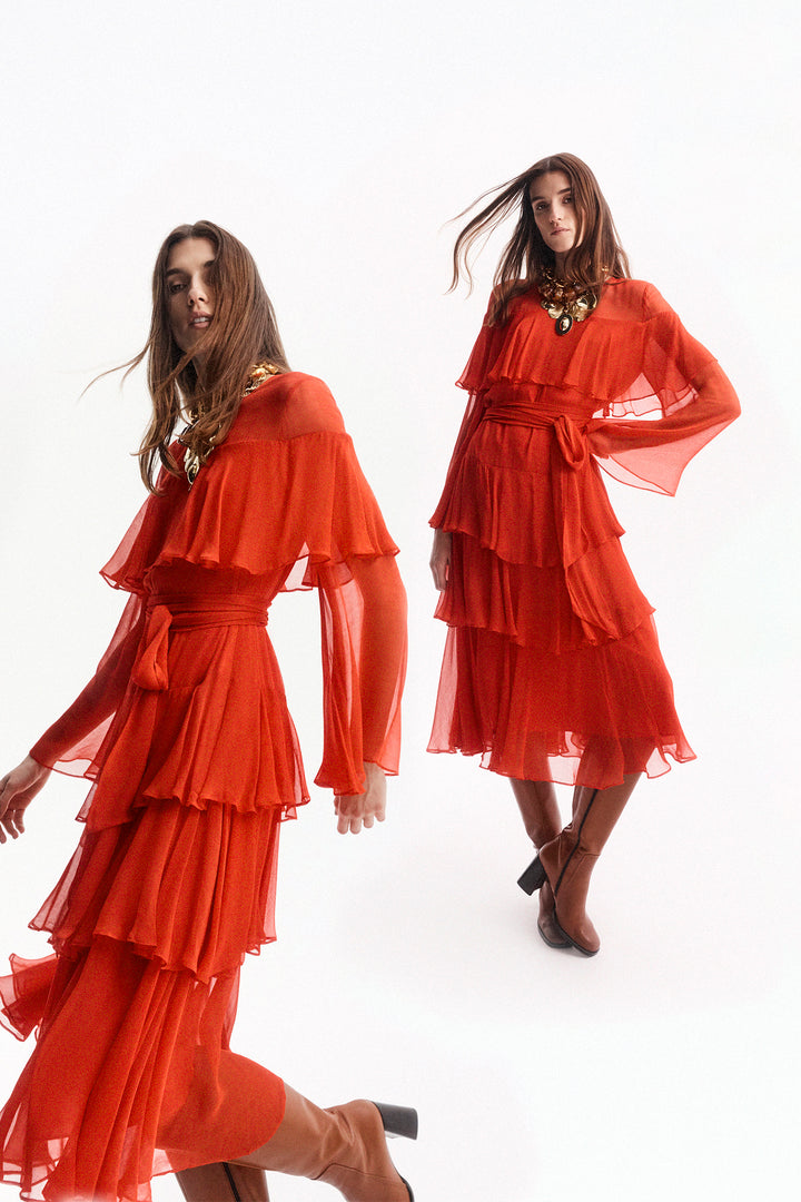 Husk Alea dress - Chilli