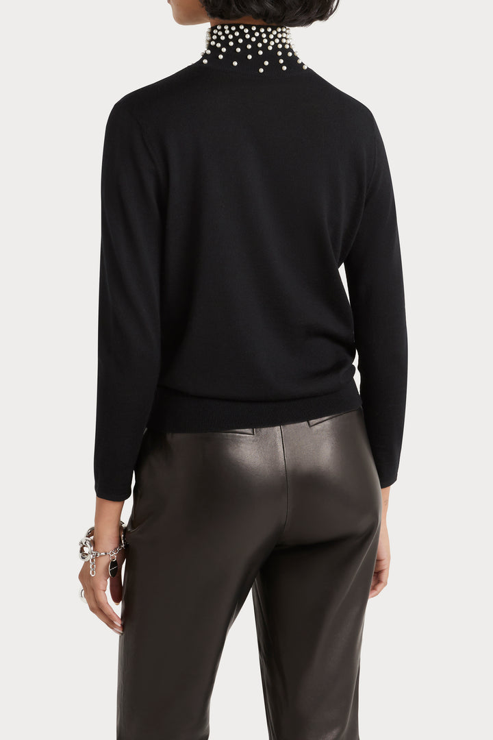 Husk Stud Knit Long Sleeve - Black