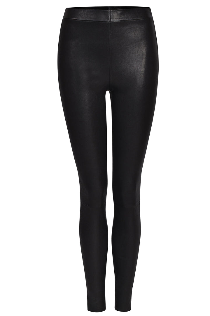 Husk Leather Legging - Black