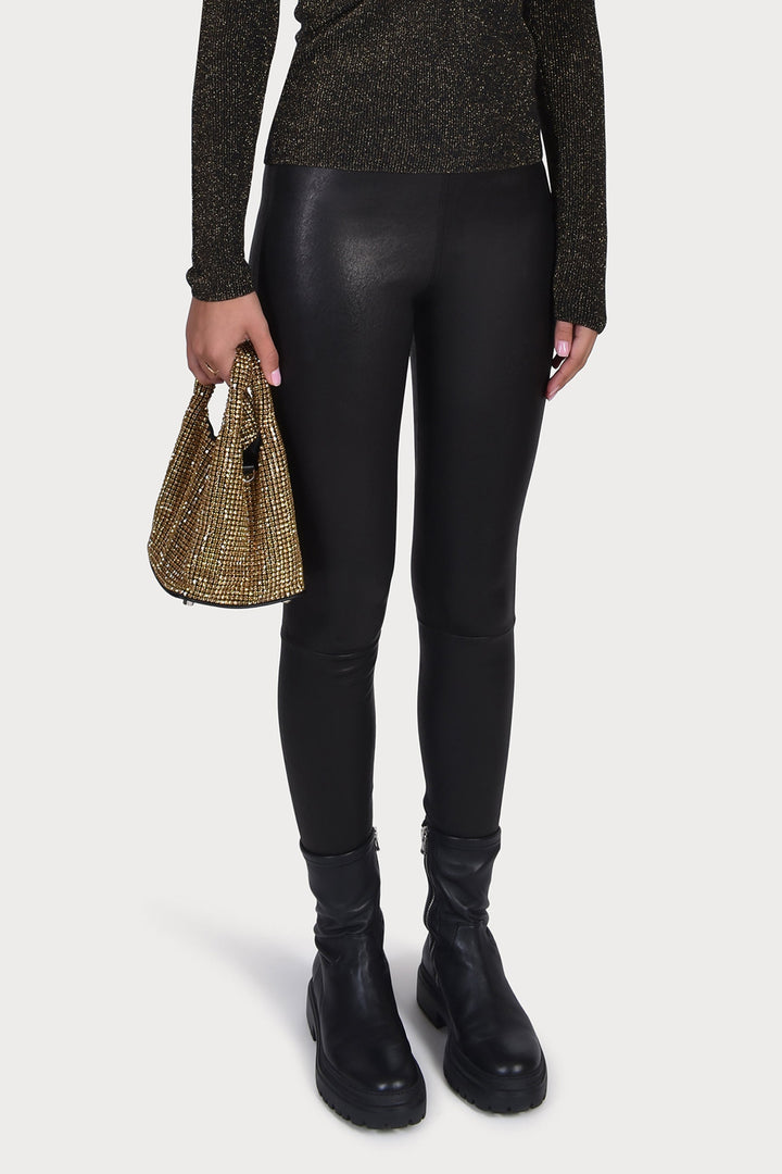 Husk Leather Legging - Black