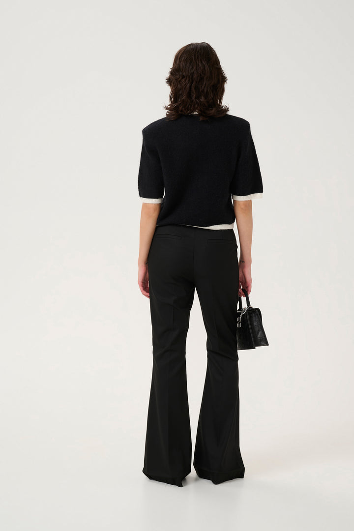 Gestuz Contrast Cardi - Black